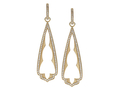 18kt yellow gold Large Medieval earring with 1.6 cts diamonds. Available in white, yellow, or rose gold.

